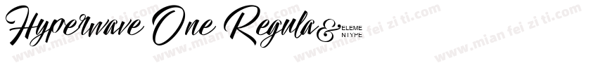 Hyperwave One Regula字体转换